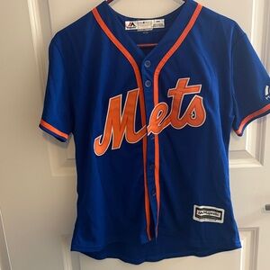 Never worn! Majestic Women’s Blue Mets Jersey - #18